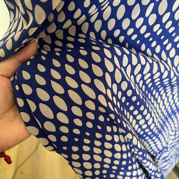 Lane Bryant Womens Plus Abstract Fairy Tiered Maxi Dress Blue White Size 18/20 - Picture 9 of 11